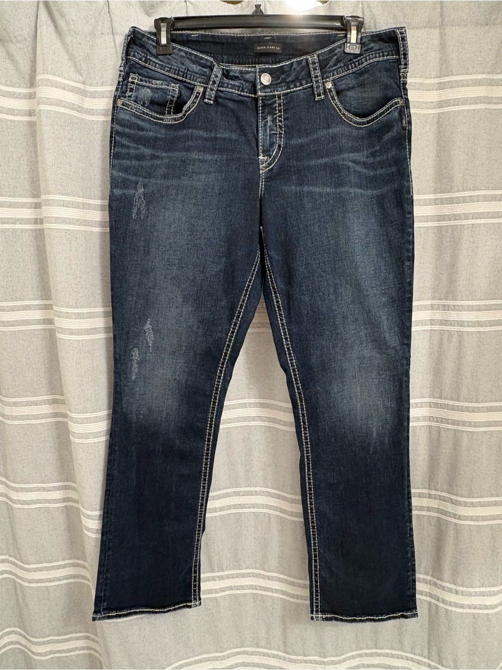 Silver Jeans Co Women's Suki Straight Jeans Size 18 / L32 High Rise